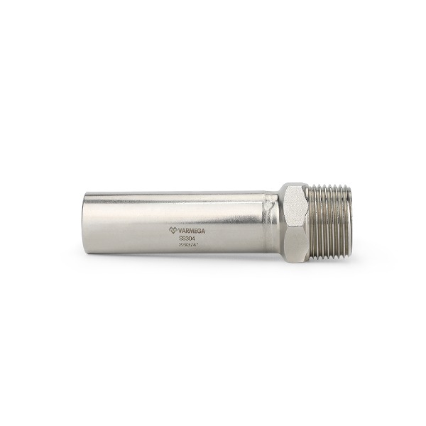 Муфта-вставка Varmega Inox Press с наружной резьбой, 42а×1 1/2" мм