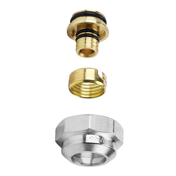 Фитинг резьбозажимной евроконус Varmega для полимерной трубы, 3/4"EK * 20х2.8