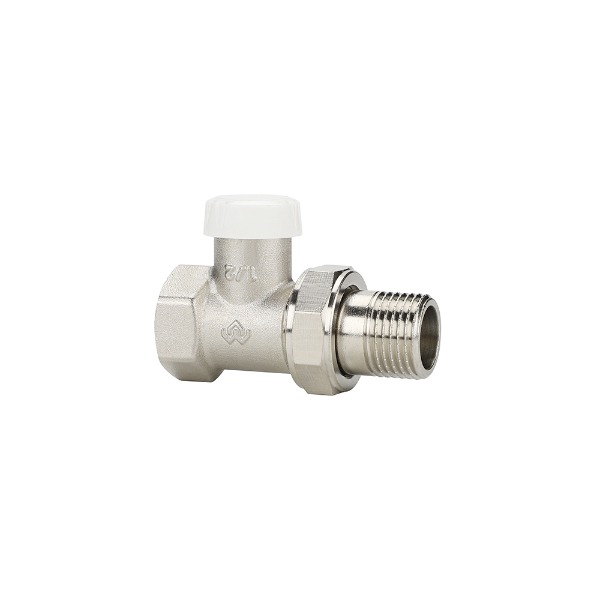 Запорный радиаторный клапан (вентиль) ручной регулировки Varmega, 1/2", прямой