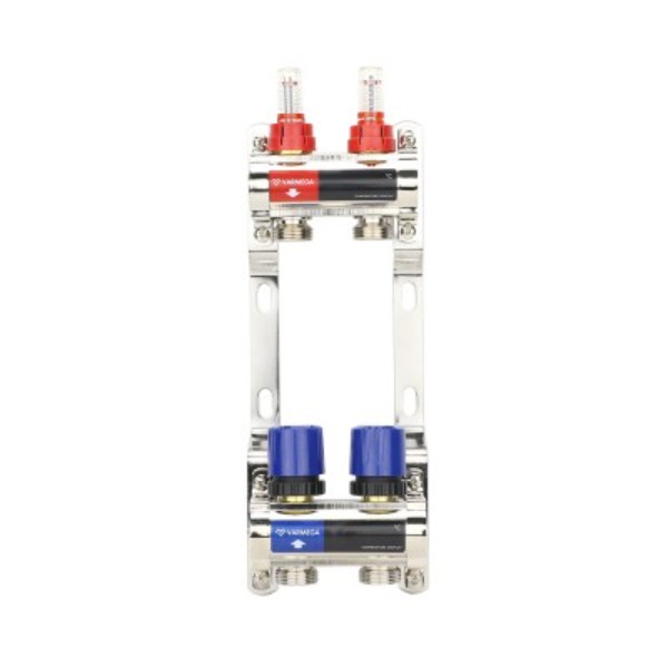 Коллекторная группа с расходомерами Varmega ВР 1", 2 x 3/4"EK, латунь
